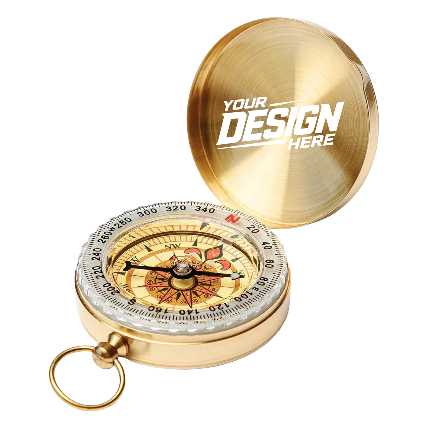 Custom Laser Engraved Compass Personalized Camping Hiking Gift Keepsake