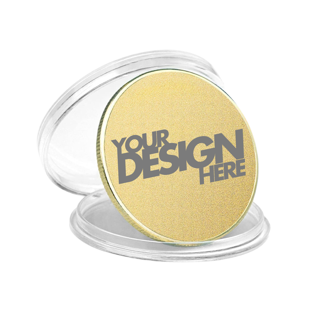 Metal Coins - Custom laser Engraved