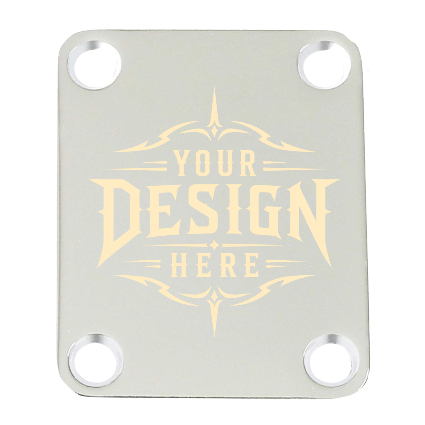 Guitar Neck Plate - Custom Engraved