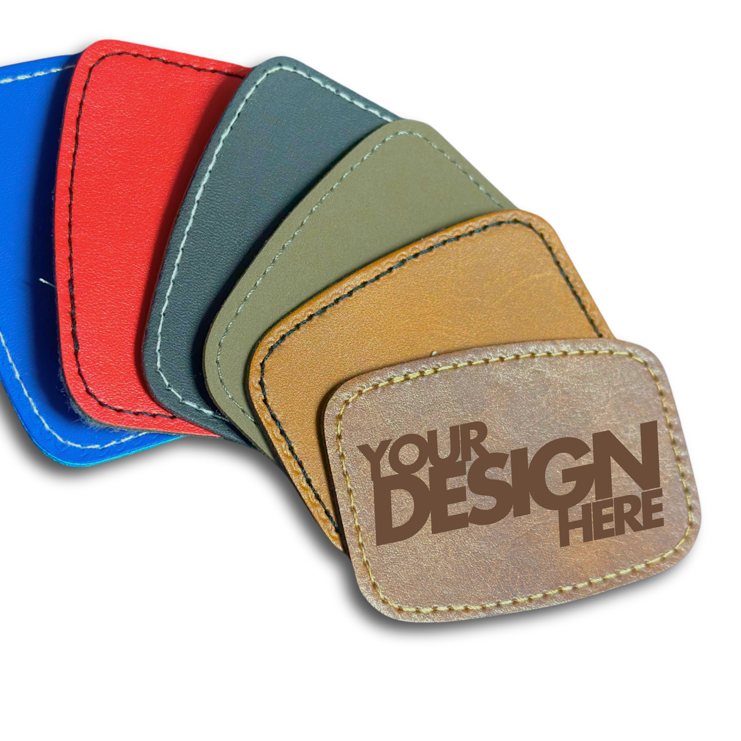 Leather Patch - Custom Laser Engraved (Small)