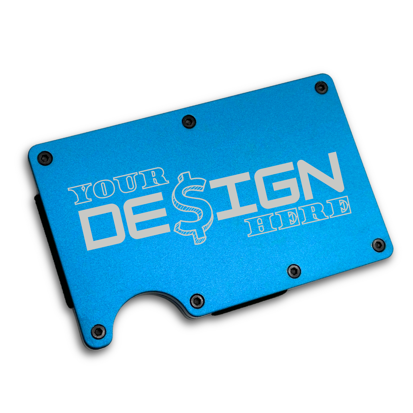 Metal Wallet and Bottle Opener - Custom Laser Engraved (BUNDLE)