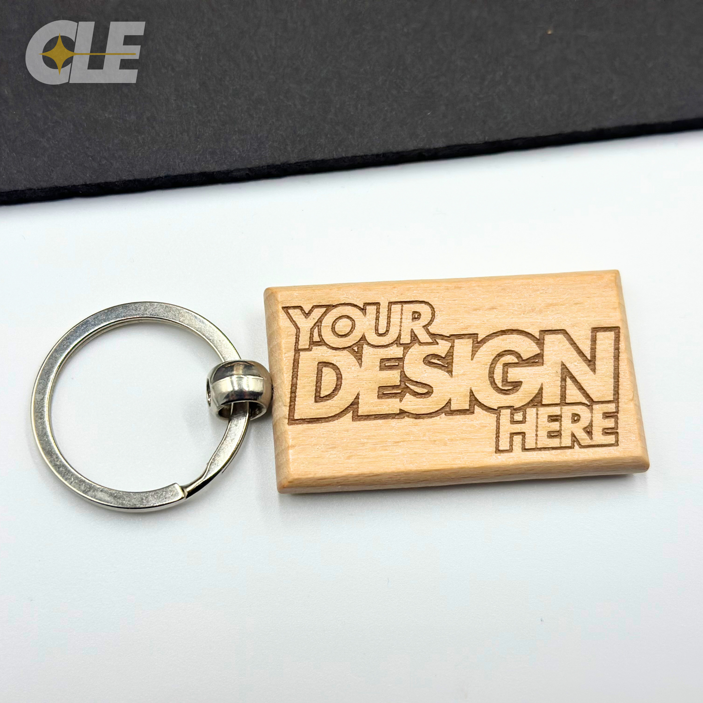 Wood Keychain - Custom Laser Engraved