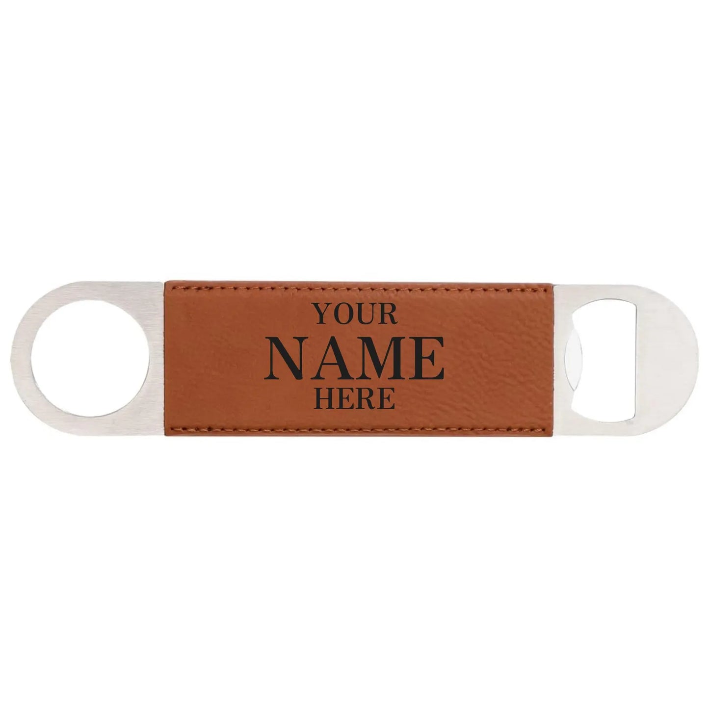 Leather Bottle Opener Kitchen Bar Wedding Groomsmen Gift