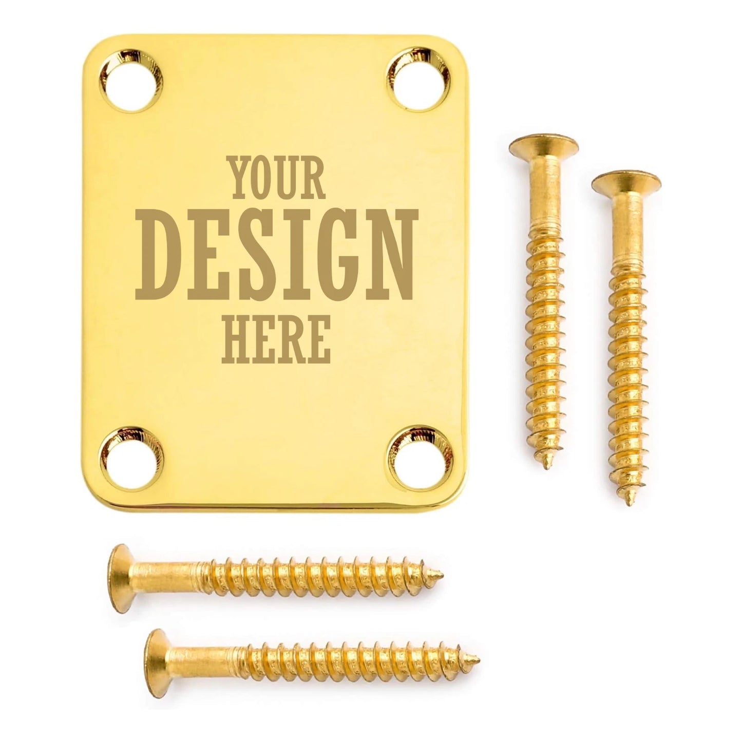 Guitar Neck Plate - Custom Engraved