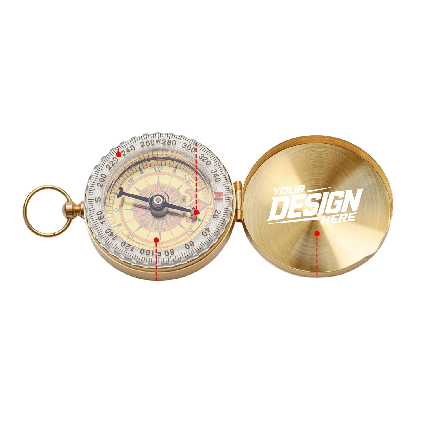 Custom Laser Engraved Compass Personalized Camping Hiking Gift Keepsake