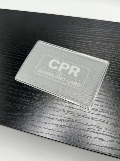 Laser Engraved CPR Guidelines Card - Adult & Child Reference - Pocket Emergency Safety Card - First Aid Quick Reference Tool