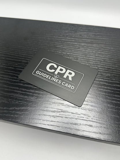 Laser Engraved CPR Guidelines Card - Adult & Child Reference - Pocket Emergency Safety Card - First Aid Quick Reference Tool