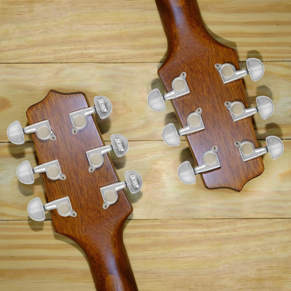 Custom Laser Engraved Tuning Pegs - Set of 6 - Universal Electric and Acoustic Guitars - Personalized Tuner Heads