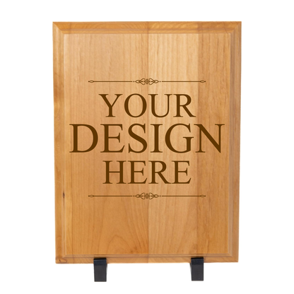 Custom Laser Engraved Wooden Plaque - Genuine Red Alder - Different Sizes Available