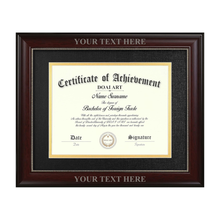 Custom Laser Engraved Diploma Frame - 11x8.5 Inch - Personalized - Graduation Scholar Award