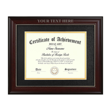 Custom Laser Engraved Diploma Frame - 11x8.5 Inch - Personalized - Graduation Scholar Award
