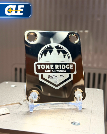 Guitar Neck Plate - Custom Engraved