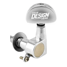 Custom Laser Engraved Tuning Pegs - Set of 6 - Universal Electric and Acoustic Guitars - Personalized Tuner Heads