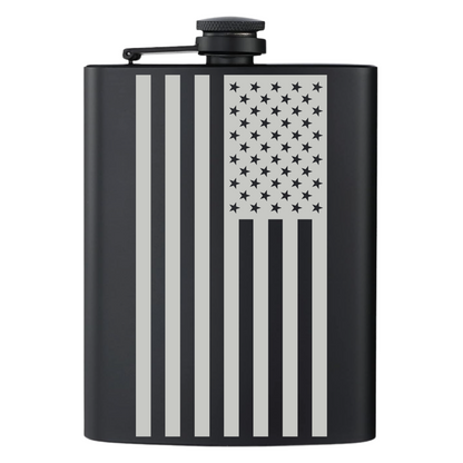American Flag Stainless Steel Flask 8oz