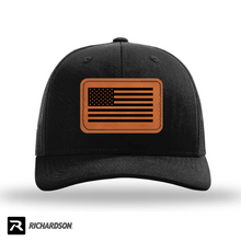 Trucker Hat - American Flag - Richardson 112 Custom Engraved