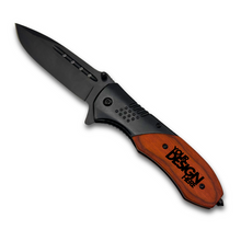 Knife - Wood with Stainless Steel - Custom Laser Engraved