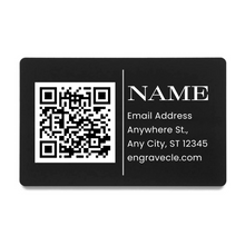 Metal Cards - Business Cards - Custom Laser Engraved 0.8 mm