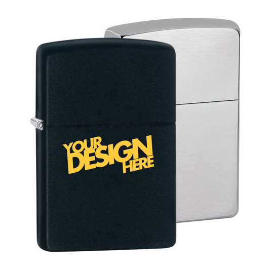 Custom Laser Engraved Zippo Classic Lighter - Multiple Colors - Personalized
