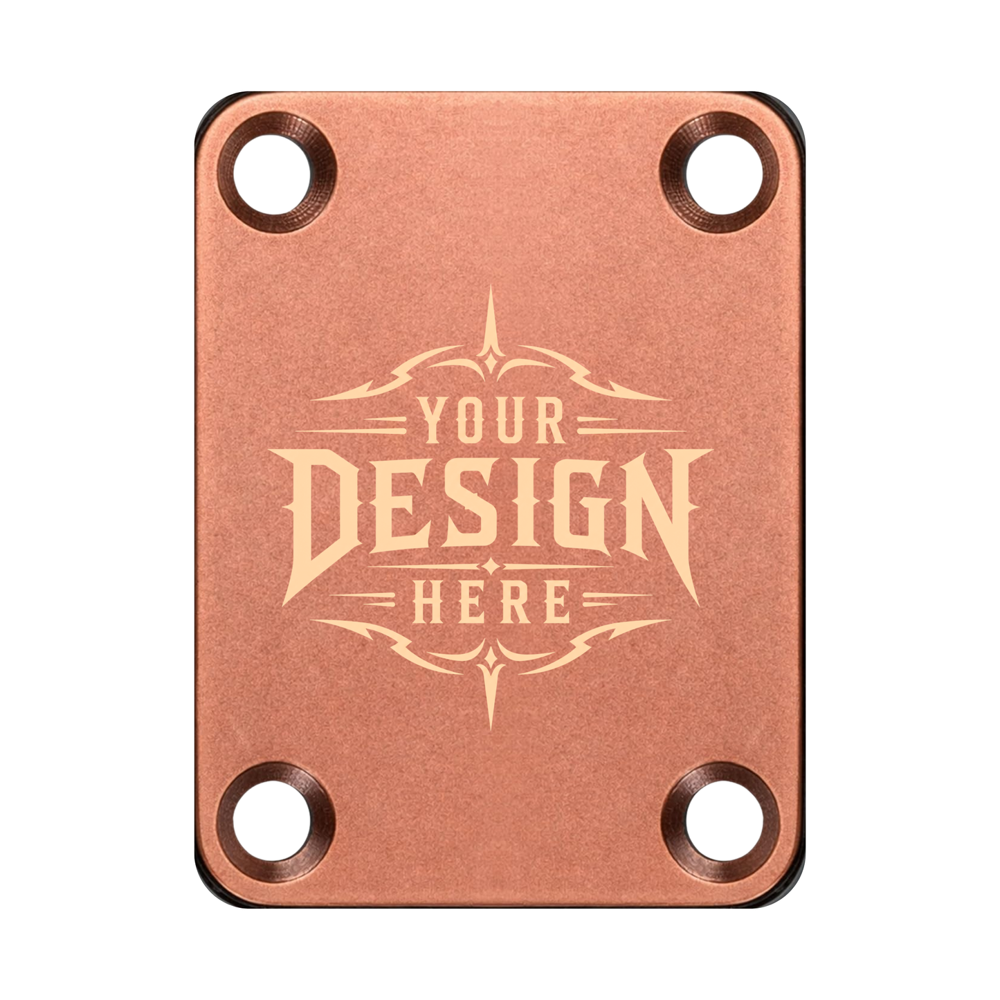 Guitar Neck Plate - Custom Engraved