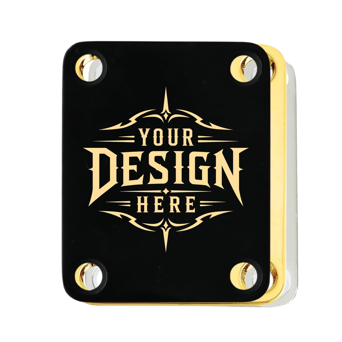 Guitar Neck Plate - Custom Engraved