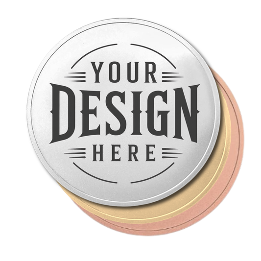 Metal Coins - Custom laser Engraved