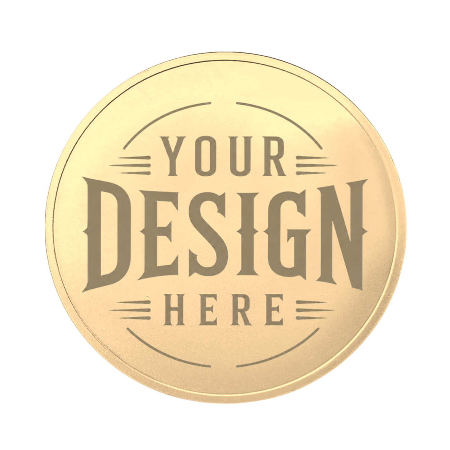 Metal Coins - Custom laser Engraved