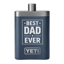 "Best Dad Ever" Yeti Flask ANY COLOR Personalized Fathers Day Birthday Gift