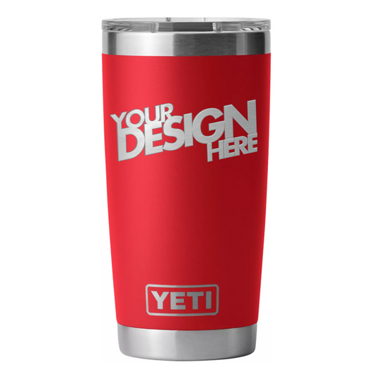 Yeti Rambler Tumbler (20oz) - Custom Laser Engraved