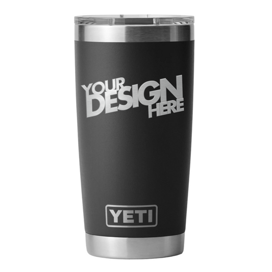 Yeti Rambler Tumbler (20oz) - Custom Laser Engraved
