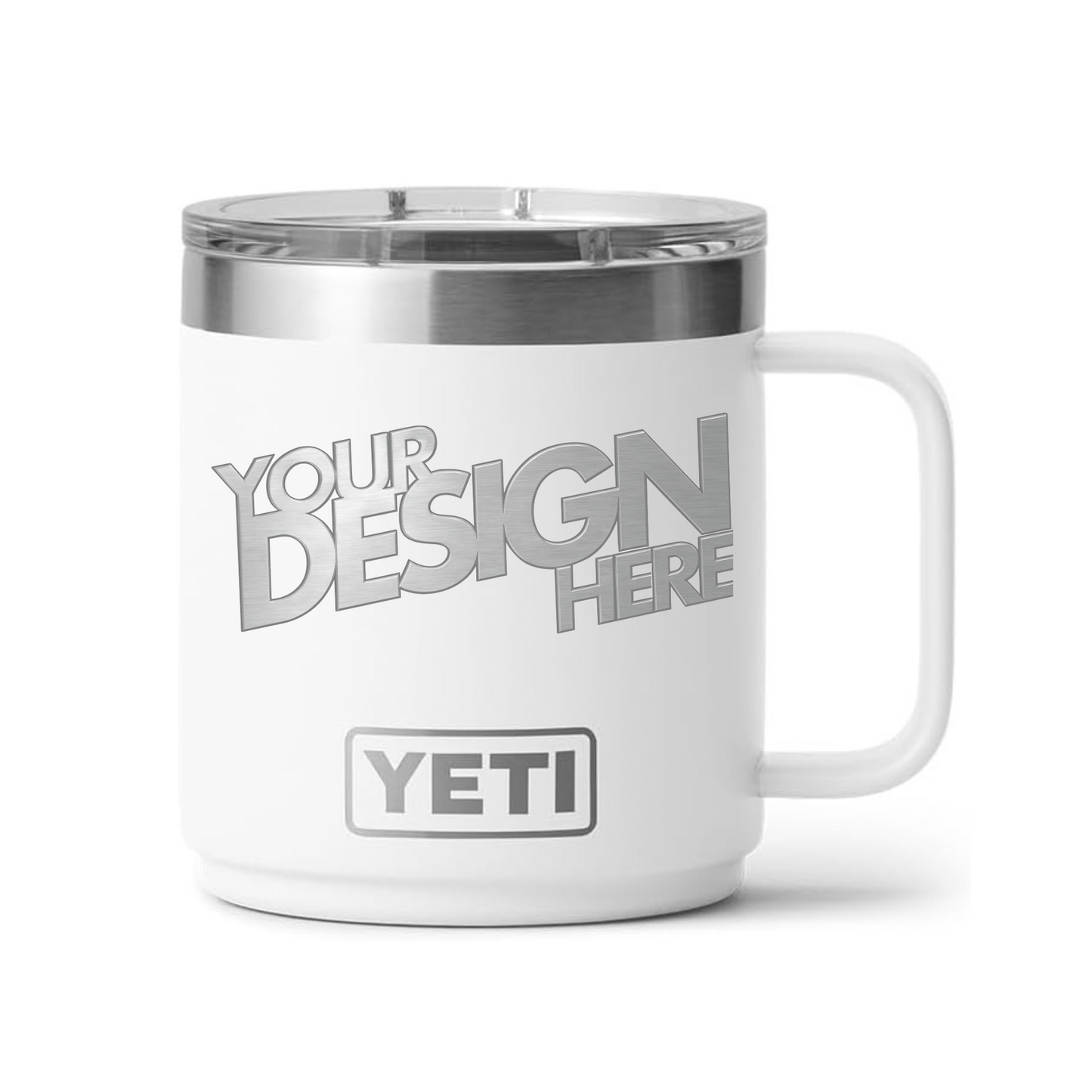 YETI Rambler 14oz Mug Stainless Steel Insulated Custom Laser Engraved