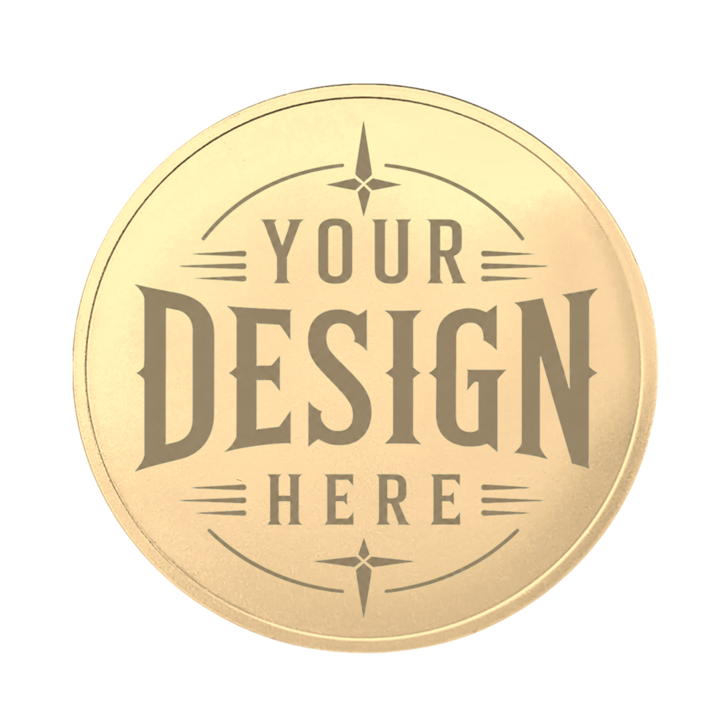 Metal Coins - Custom laser Engraved