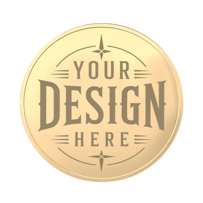 Metal Coins - Custom laser Engraved