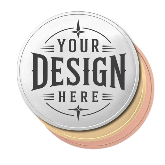 Metal Coins - Custom laser Engraved