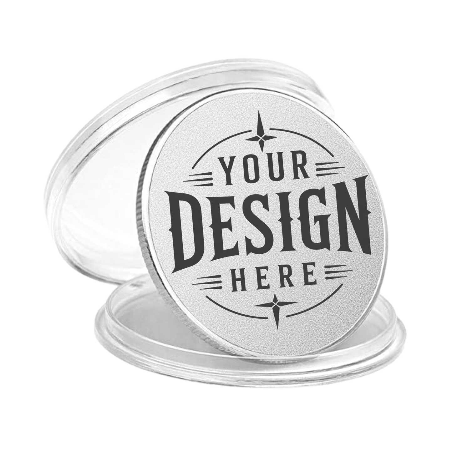 Metal Coins - Custom laser Engraved