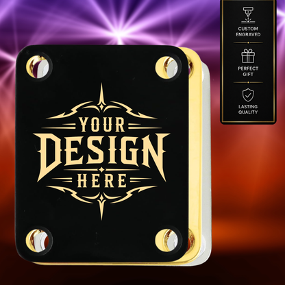 Guitar Neck Plate - Custom Engraved