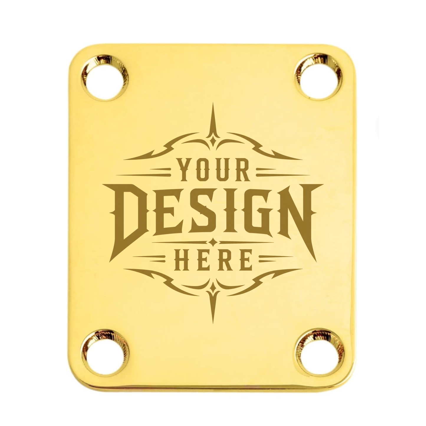 Guitar Neck Plate - Custom Engraved