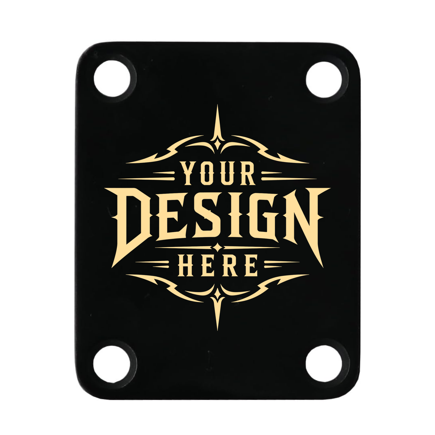 Guitar Neck Plate - Custom Engraved