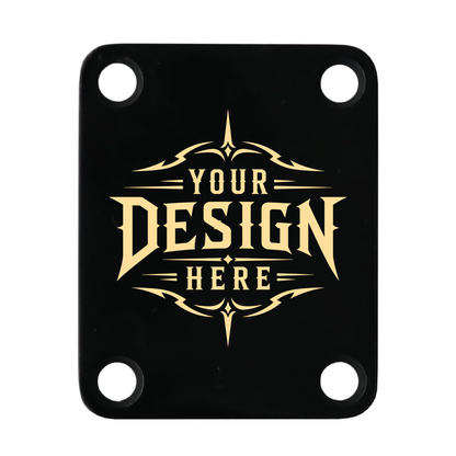 Guitar Neck Plate - Custom Engraved