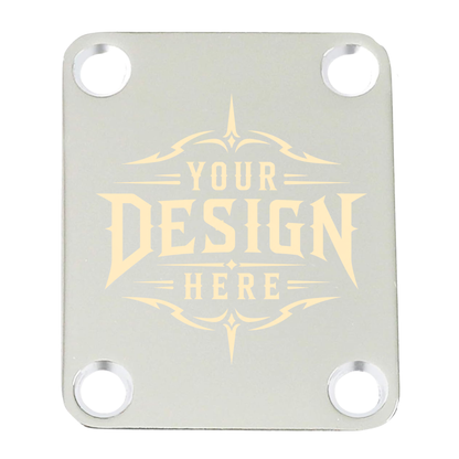 Guitar Neck Plate - Custom Engraved