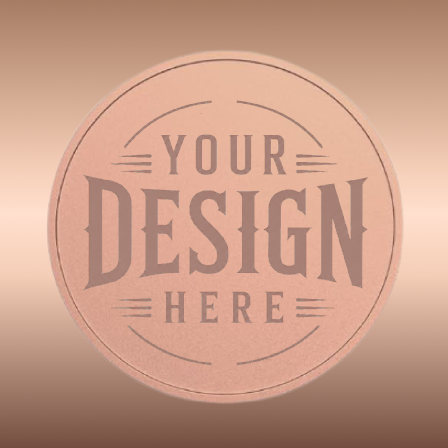 Metal Coins - Custom laser Engraved