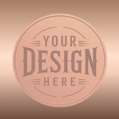 Metal Coins - Custom laser Engraved
