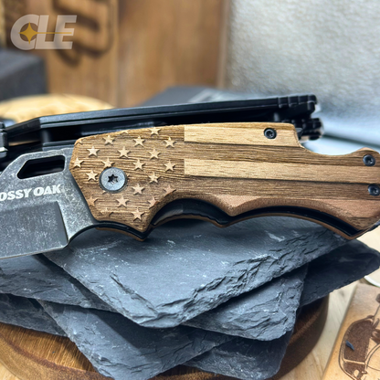 American Flag - Custom Engraved Knife