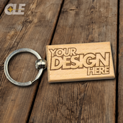 Wood Keychain - Custom Laser Engraved