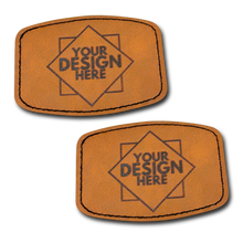 Leather Patch PACK OF 2 (Custom Laser Engraved)