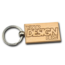 Wood Keychain - Custom Laser Engraved