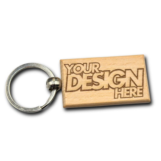 Wood Keychain - Custom Laser Engraved