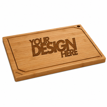Custom Laser Engraved Hiware Large Bamboo Cutting Board - Personalized Kitchen Gift