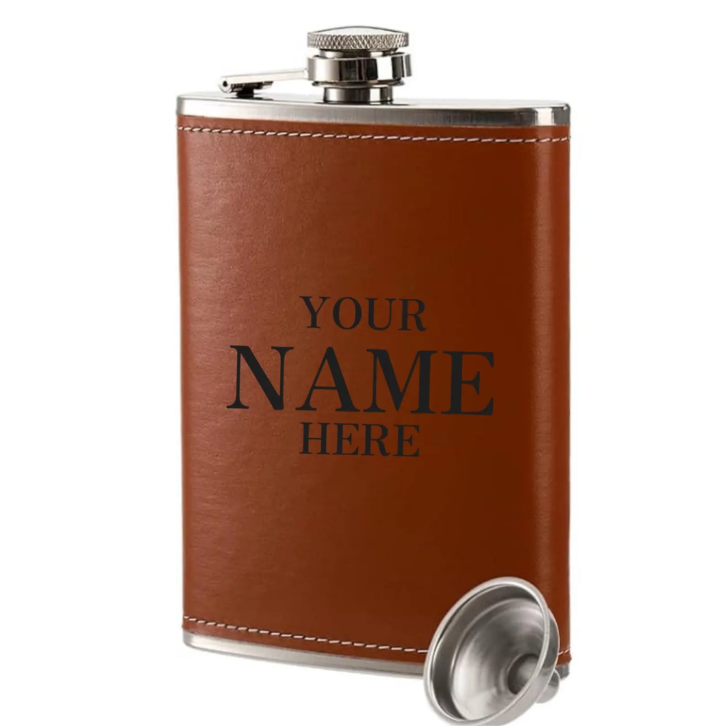 Leather Hip Flask Drinkware Alcohol Wedding Groomsmen Wedding Gift