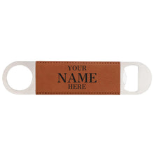 Leather Bottle Opener Kitchen Bar Wedding Groomsmen Gift