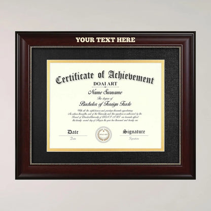 Graduation Diploma Frame 11x8.5 Inch Hanging Personalized Scholar Award